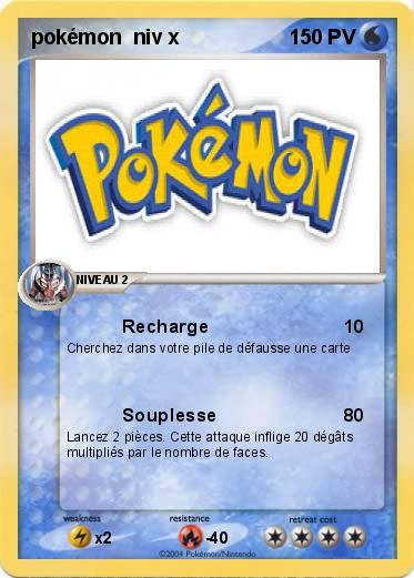 Pokemon pokémon  niv x                                            