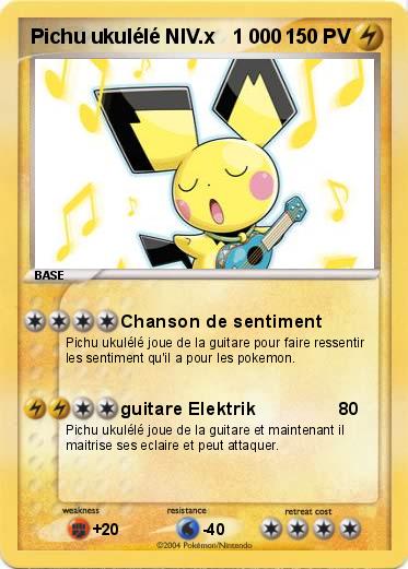 Pokemon Pichu ukulélé NIV.x   1 000
