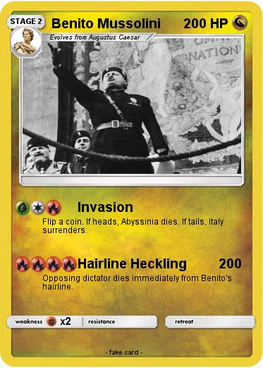 Pokemon Benito Mussolini