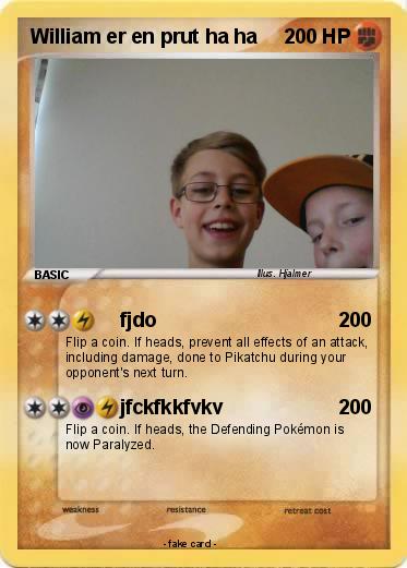Pokemon William er en prut ha ha