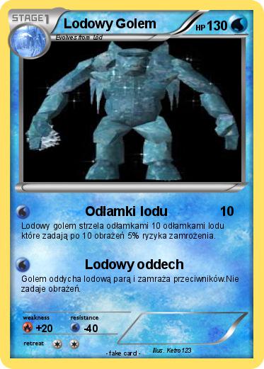Pokemon Lodowy Golem