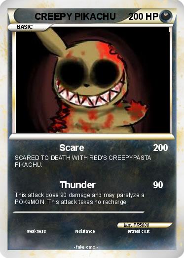 Pokemon CREEPY PIKACHU