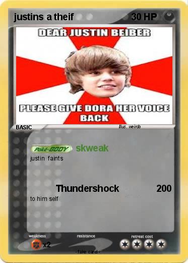 Pokemon justins a theif
