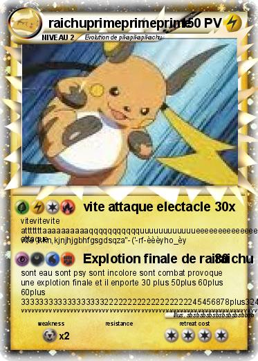 Pokemon raichuprimeprimeprime