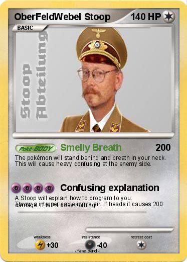 Pokemon OberFeldWebel Stoop