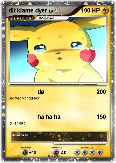 Pokemon dit klame dyer