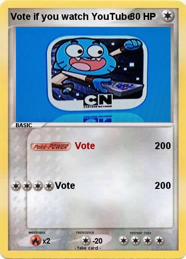 Pokemon Vote if you watch YouTube