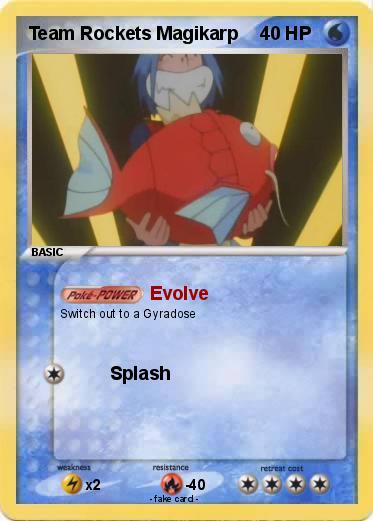 Pokemon Team Rockets Magikarp