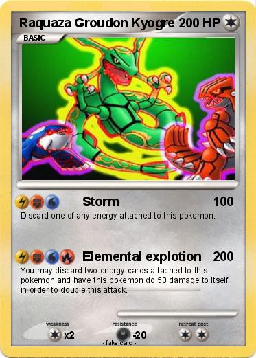 Pokemon Raquaza Groudon Kyogre
