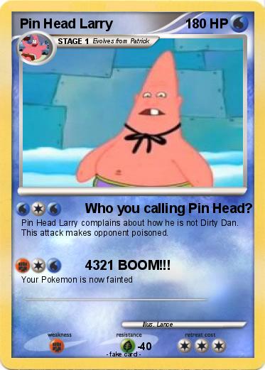 Pokemon Pin Head Larry