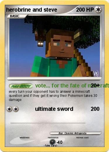 Pokemon herobrine and steve