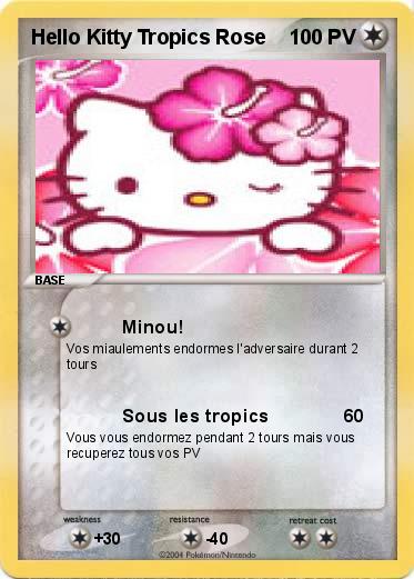 Pokemon Hello Kitty Tropics Rose