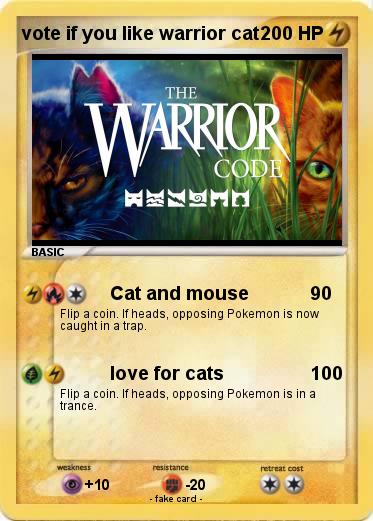 Pokemon vote if you like warrior cat
