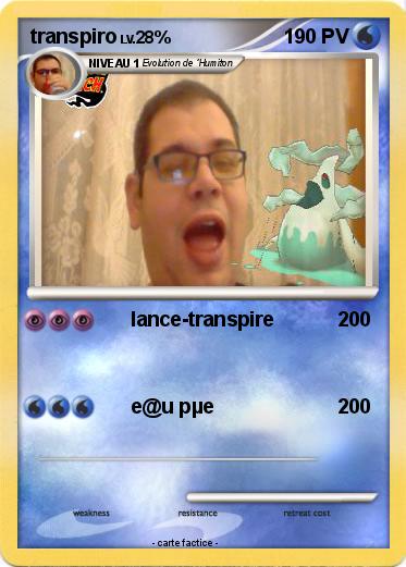 Pokemon transpiro