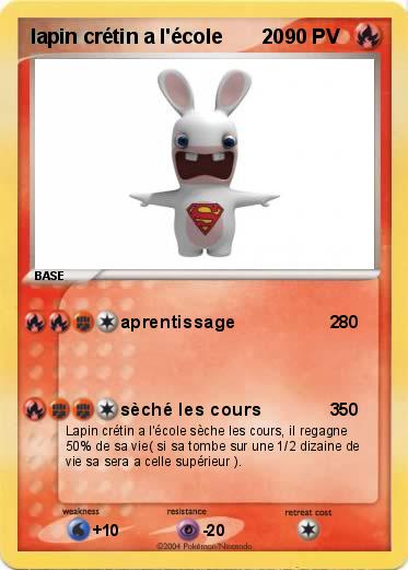 Pokemon lapin crétin a l'école       20