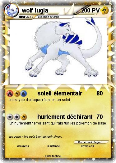 Pokemon wolf lugia