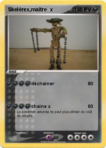 Pokemon Skelérex,maître  x