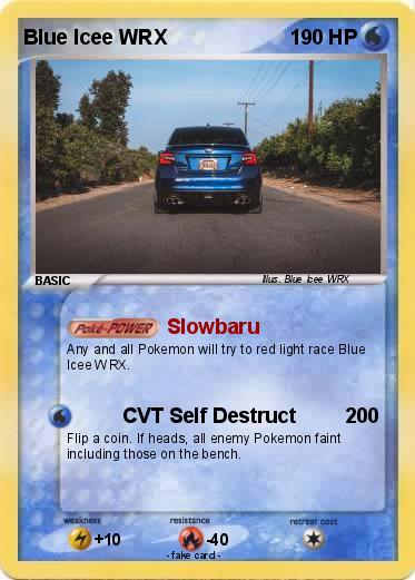 Pokemon Blue Icee WRX