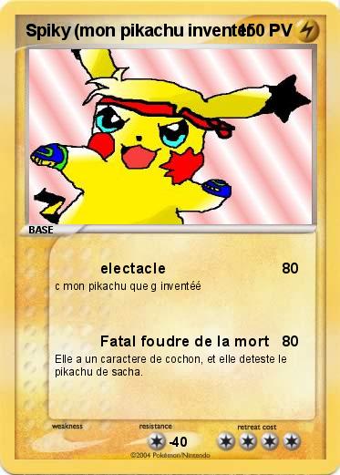 Pokemon Spiky (mon pikachu inventer