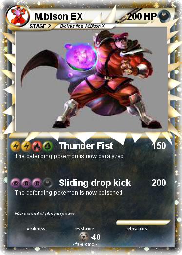 Pokemon M.bison EX