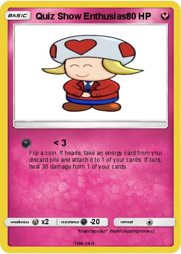 Pokemon Quiz Show Enthusiast