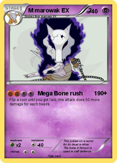 Pokemon M marowak EX            2