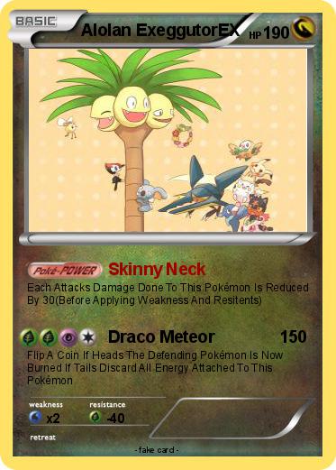 Pokemon Alolan ExeggutorEX