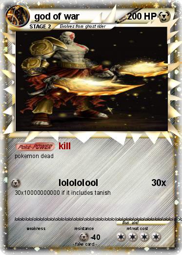 Pokemon god of war
