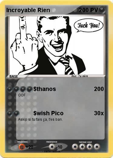 Pokemon Incroyable Rien