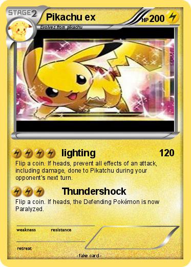 Pokemon Pikachu ex