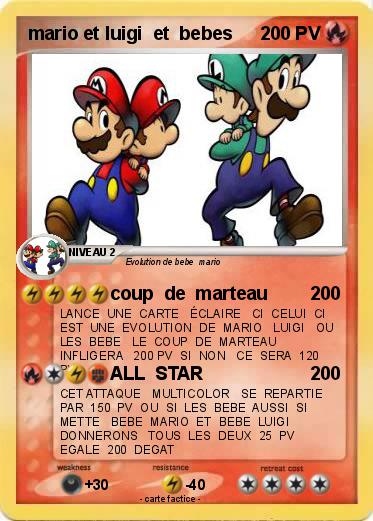 Pokemon mario et luigi  et  bebes