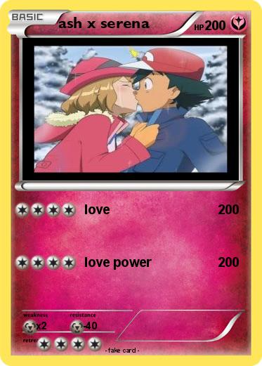 Pokemon ash x serena