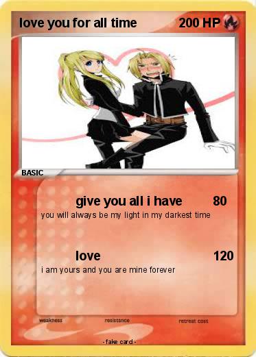 Pokemon love you for all time