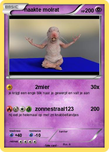 Pokemon naakte molrat