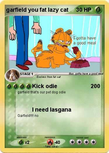 Pokemon garfield you fat lazy cat