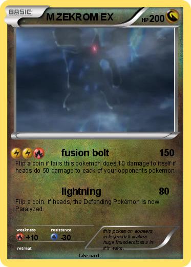 Pokemon M ZEKROM EX