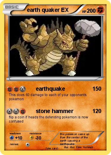 Pokemon earth quaker EX