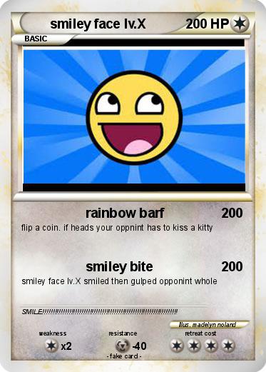 Pokemon smiley face lv.X