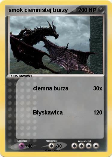 Pokemon smok ciemnistej burzy