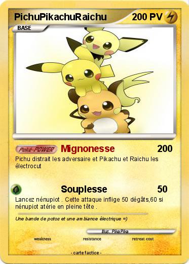 Pokemon PichuPikachuRaichu
