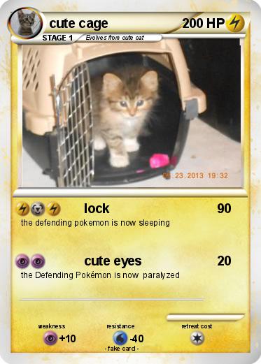 Pokemon cute cage