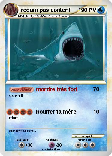 Pokemon requin pas content