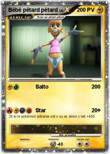 Pokemon Bébé pétard pétard