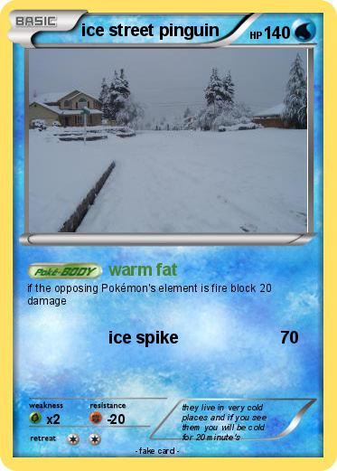 Pokemon ice street pinguin