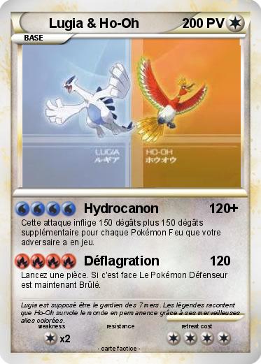 Pokemon Lugia & Ho-Oh