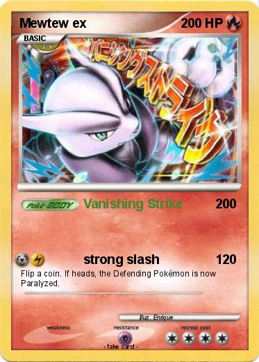 Pokemon Mewtew ex