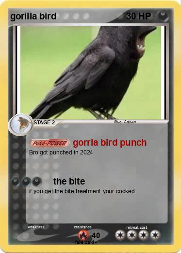 Pokemon gorilla bird