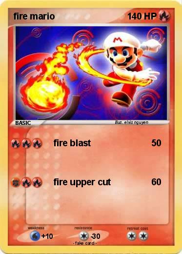 Pokemon fire mario