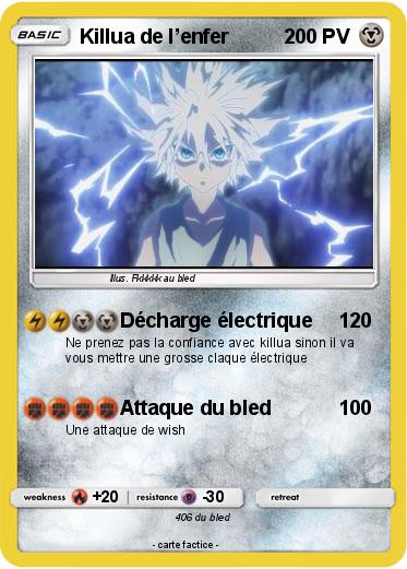 Pokemon Killua de l’enfer