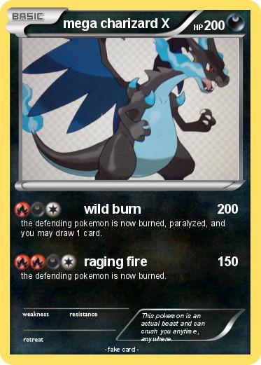 Pokemon mega charizard X